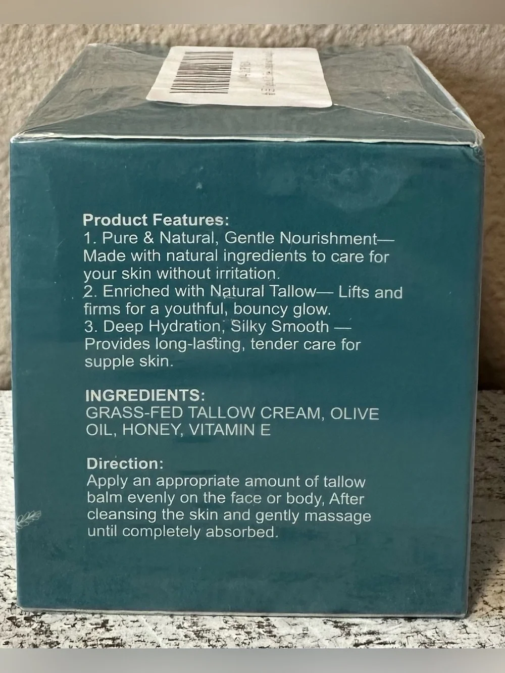 Tighten & Lift Beef Tallow Face & Neck Balm - NIP